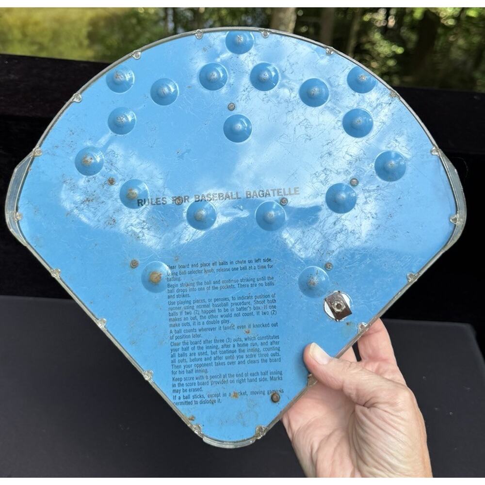 Vintage 1950s Baseball Pinball Game By Marx Toys Bagatelle Home Run MLB